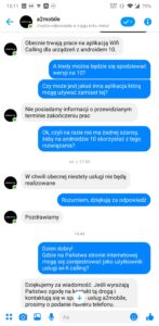 Rozmowa z BOK sieci a2mobile