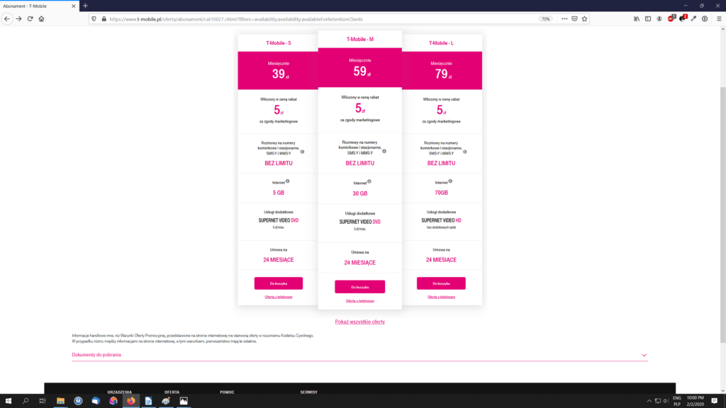 oferta abonamentow w t-mobile stara.jakaoferta.pl
