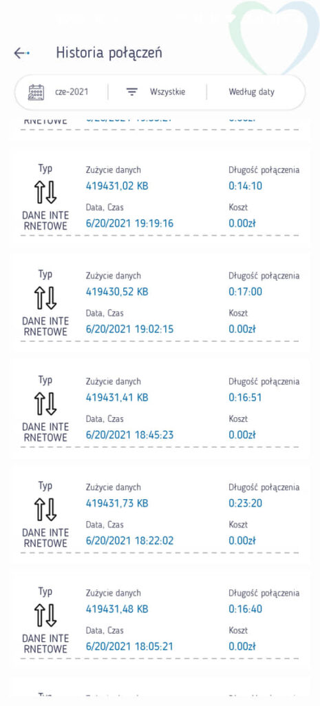 Billing w aplikacji Lycamobile