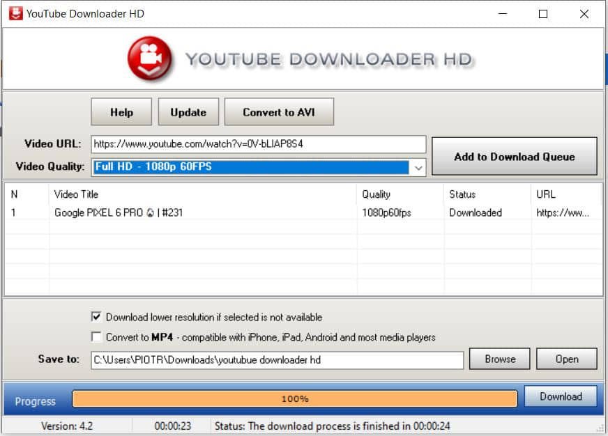 YouTube Downloader HD - sciąganie z YT