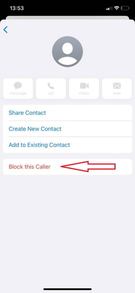 jak zablokować smsy w iPhonie - krok 2