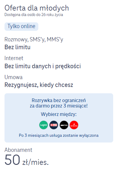 Abonament dla młodych w T-Mobile
