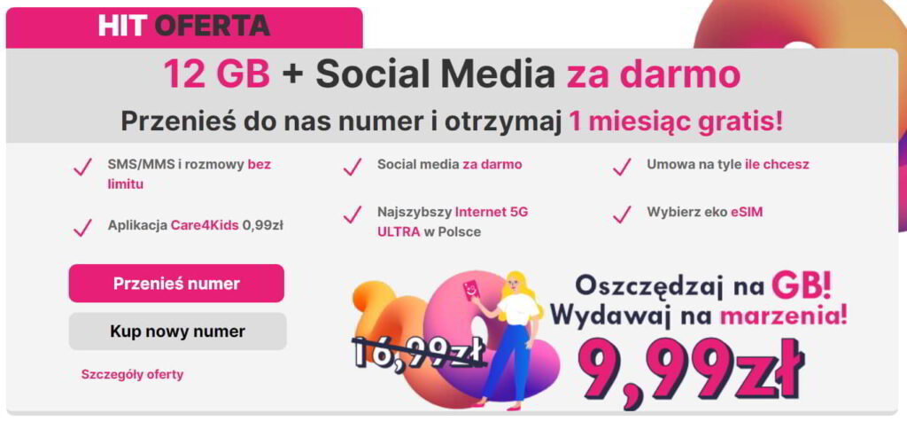 Najtańszy abonament w CrossMobile